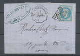 1870 Lettre N°29 Convoyeur station AIGUEBELLE CH.SM. SAVOIE (88) N3781