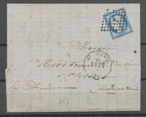 1876 Lettre N°60 Convoyeur station ST ETIENNE StE.StG. LOIRE (84/88) N3785