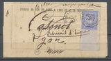 1876 Lettre N°78 BDF Conv.station BEAUREPAIRE-D'ISERE StR.R.LY. ISERE (37) N3791
