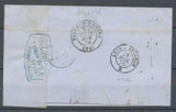 1870 Lettre N°29 obl  LA Conv. station LA COTE-St-ANDRE RIV.LY. ISERE (37) N3797