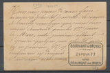 1877 CP N°77 Convoyeur station RIVES-S-FURE LY.StR.R.ISERE (37) N3800