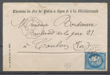 1873 Env. N°60 Convoyeur station MARSEILLE M.MENT. BOUCHES-DU-RHONE (12) N3804