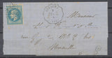 1870 Lettre N°29 Convoyeur station AUBAGNE T.MARS. BOUCHES-DU-RHONE (12) N3805