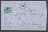 1870 Lettre N°29 Convoyeur station St MCHEL-DE-MAURIENNE SAVOIE (88) N3808