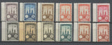 1922 Meeting d'aviation ROUEN 12 vignettes BDF sans faciale N**/N* N3827