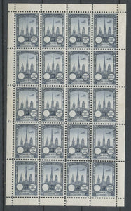 1922 Meeting a rien Rouen feuillet complet de 20 essais Neuf Bleu acier N3837