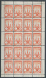 1922 Meeting a rien Rouen feuillet complet de 20 essais Neuf vermillon. N3849