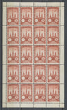1922 Meeting a rien Rouen feuillet complet de 20 essais Neuf Rouge carmin N3852