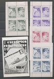 1931 Expo Philat lique Nice CP +4 blocs de 4 vignettes de l'exposition N** N3871