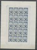 1922 Meeting a rien Rouen feuillet 20 essais Neuf Bleu m tal non dentel  N3873