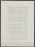 1922 Meeting a rien Rouen feuillet 20 essais Neuf Bleu m tal non dentel  N3873