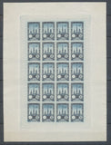 1922 Meeting a rien Rouen feuillet 20 essais Neuf Bleu fonc  non dentel  N3877