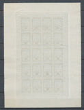 1922 Meeting a rien Rouen feuillet 20 essais Neuf Bleu fonc  non dentel  N3877