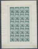 1922 Meeting a rien Rouen feuillet 20 essais Neuf Vert fonc  non dentel  N3879