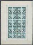 1922 Meeting Rouen feuillet 20 essais Neuf Vert turquoise non dentel  N3883