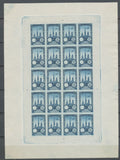 1922 Meeting a rien Rouen feuillet de 20 essais Neuf Bleu non dentel .  N3884