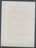 1922 Meeting a rien Rouen feuillet de 20 essais Neuf Rouge non dentel .  N3885