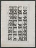 1922 Meeting a rien Rouen feuillet de 20 essais Neuf Noir non dentel .  N3887