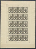 1922 Meeting a rien Rouen feuillet 20 essais Neuf Noir jaune non dentel  N3889