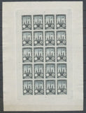 1922 Meeting a rien Rouen feuillet 20 essais Neuf noir Gris non dentel  N3890