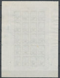 1922 Meeting a rien Rouen feuillet de 20 essais Neuf Bleu non dentel .  N3892