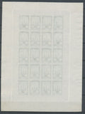 1922 Meeting a rien Rouen feuillet 20 essais Neuf Vert fonc  non dentel  N3894