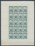 1922 Meeting a rien Rouen feuillet 20 essais Neuf Vert bleu non dentel  N3895