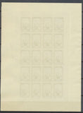 1922 Meeting a rien Rouen feuillet 20 essais Noir gris jaune non dentel  N3897