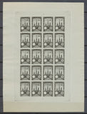 1922 Meeting a rien Rouen feuillet 20 essais Noir gris-vert non dentel  N3898