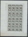 1922 Meeting a rien Rouen feuillet 20 essais Noir gris vert non dentel .  N3900