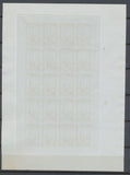1922 Meeting a rien Rouen feuillet 20 essais Noir gris vert non dentel .  N3900