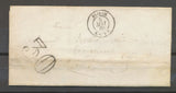 1860 Lettre Taxe 30c CAD BLIDAH ALGERIE Pour Tournus. TB.  N3905