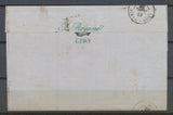 1866 Lettre avec Paire N°22 20c bleu + PD rge pour Londres. B.   N3907