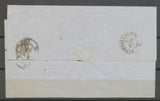 1861 Lettre N°22 20C bleu CAD Marseille Route 4. TB N3908