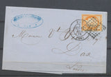 1875 Lettre N°38 40c orange obl GC2795 Pau pour Dax. TB N3918