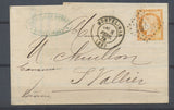 1875 Lettre N°38 40c orange obl GC2448 Montelimar Drome (25) TB N3921