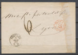 1872 Lettre de Fossano pour Lyon a 6d, entrée en France par Lanslebourg N3929