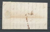 1820 Lettre de Nice Avec Cachet Rouge entrée en France ITALIE PAR ANTIBES N3937