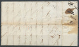 1820 Lettre de Nice Avec Cachet Rouge entrée en France ITALIE PAR ANTIBES N3938