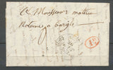 1832 Lettre CAD Type 11 AUPS Fleurons + 1d rouge VAR (78). Indice 11 N3939
