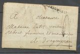 1786 Lettre Marque Lenain N°2 DE BRIGNOLLE 37mm noir VAR(78).  N3943