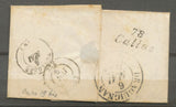 1840 petite lettre de Agen avec Cusrive 78 CALLAS en arrivée. TB. N3949