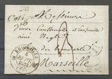 1833 Lettre Cursive 78 COTIGNAC + CAD T12 BRIGNOLLE (VAR). TB N3950
