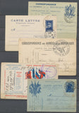 Lot de 10 Enveloppes et cartes postales Franchise Militaire. TB  N3954