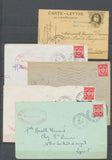 Lot de 10 Enveloppes et cartes postales Franchise Militaire. TB  N3954