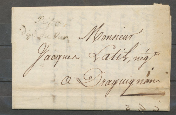 1809 Lettre en Franchise 