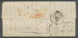 1844 Lettre en PP + PD Rge + CAD T15 DRAGUIGNAN VAR(78) Pour Turin. TB N3956