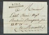 1804 An 13, le 3 Frimaire lettre avec marque P78P DRAGUIGNAN VAR(78)  Sup. N3958