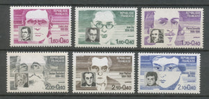 Série Personnages célèbres. 6 valeurs Y2332S