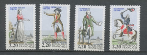 Série Personnages célèbres de la Révolution. 4 valeurs Y2595S